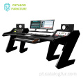 Suporte de mesa profissional para piano com teclado e caixa de som móvel